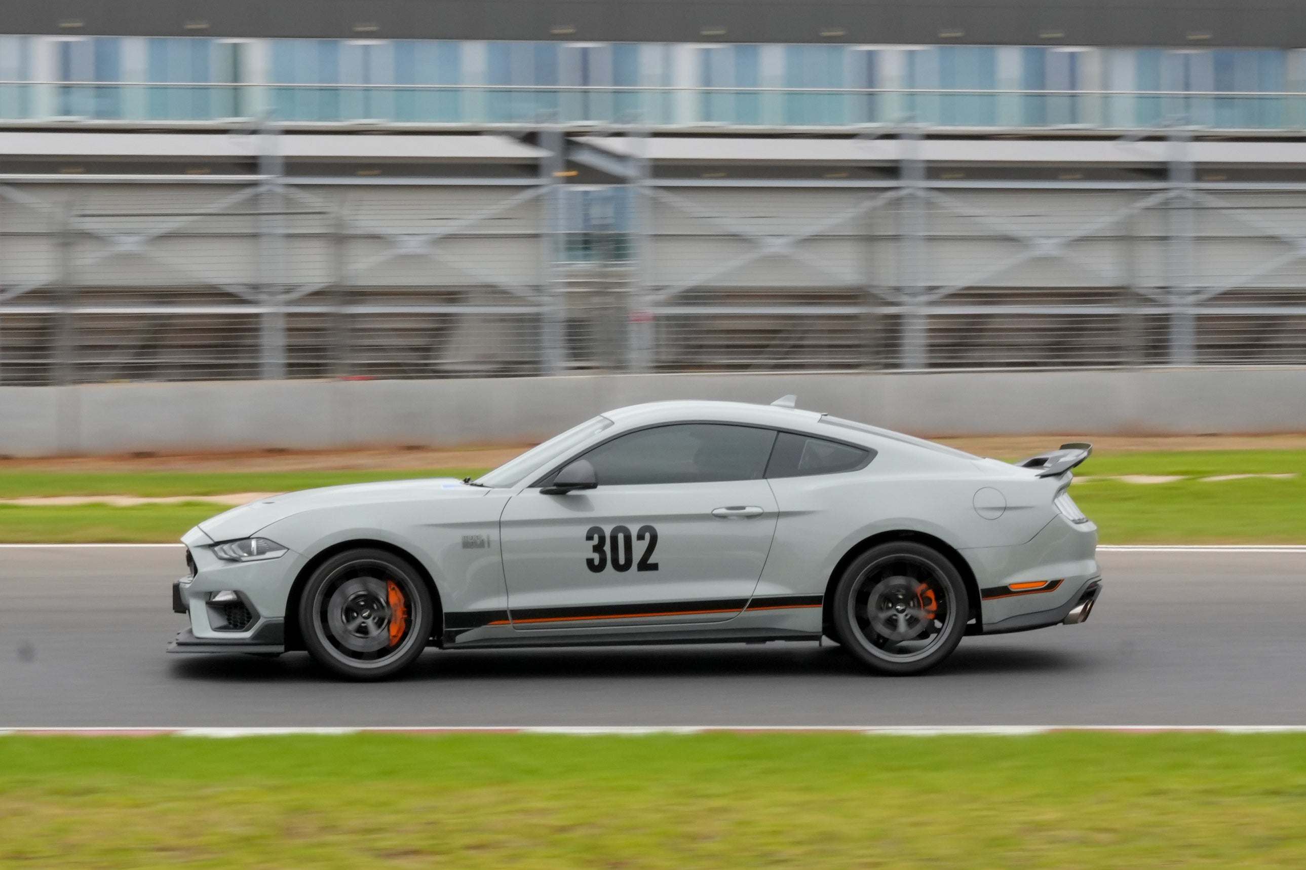 Grey Mach 1 Mustang (With Decals)