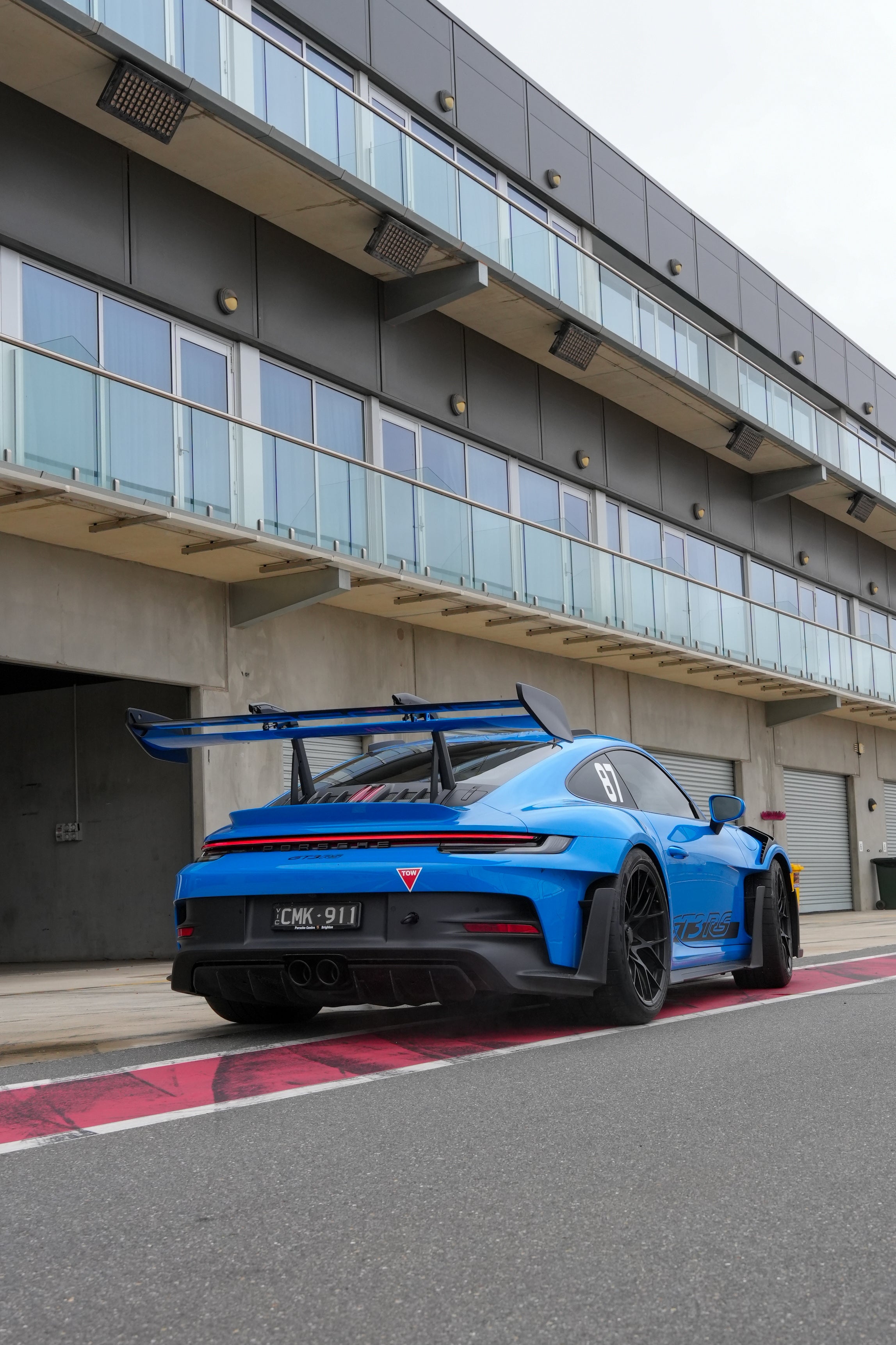 Blue Porsche 992 911 GT3RS